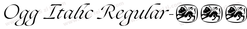 Ogg Italic Regular字体转换